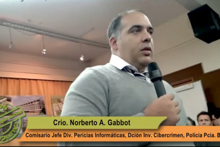 El Comisario Gabbot expone la preservación de la prueba informática