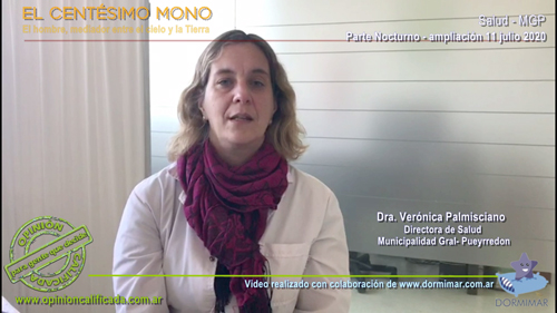 Dra. Verónica Palmisciano, Directora de Salud MGP.