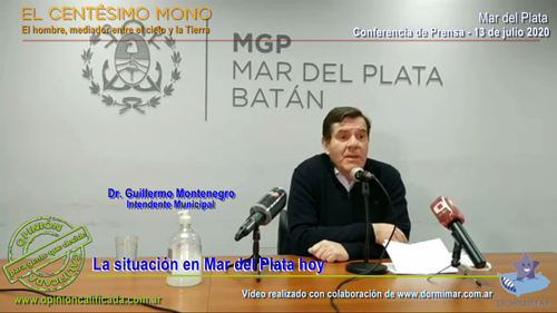 El Intendente Guillermo Montenegro informó sobre la situación actual.