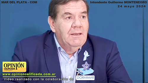 El Intendente Guillermo Montenegro en el marco de la conferencia de prensa