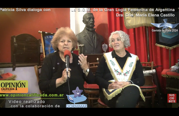 la S. G. Maestra de la Gran Logia de Argentina Dra. Dña María Elena Castillo.