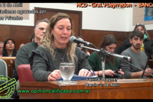 Vanina Wagner, vecina del Barrio 2 de Abril en la Banca 25